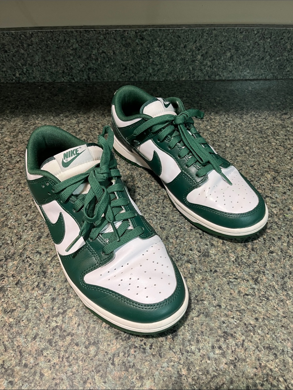 Nike Men’s Low-Top Sneakers — Green & White